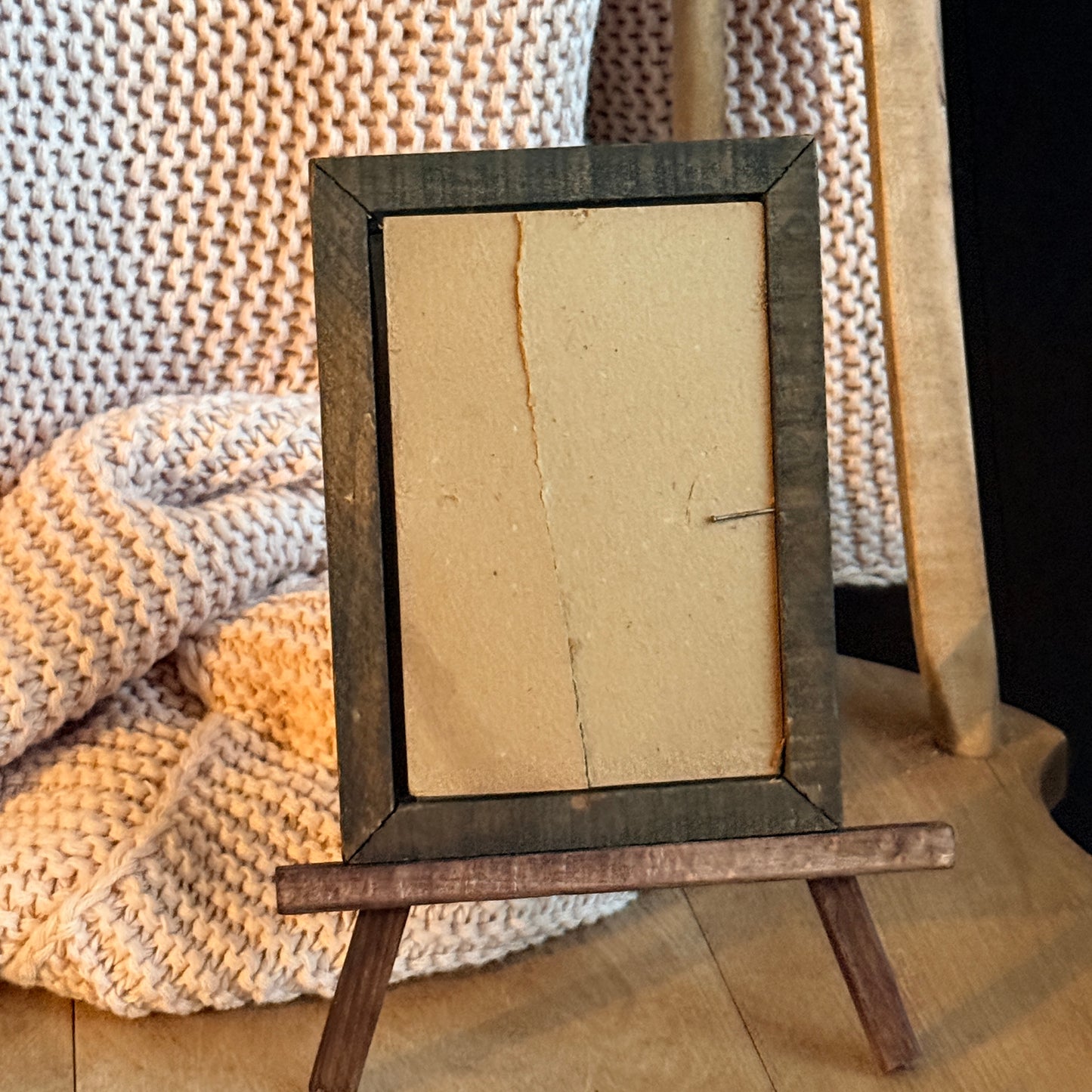 Antique Cupid Awake Print – Wooden Frame