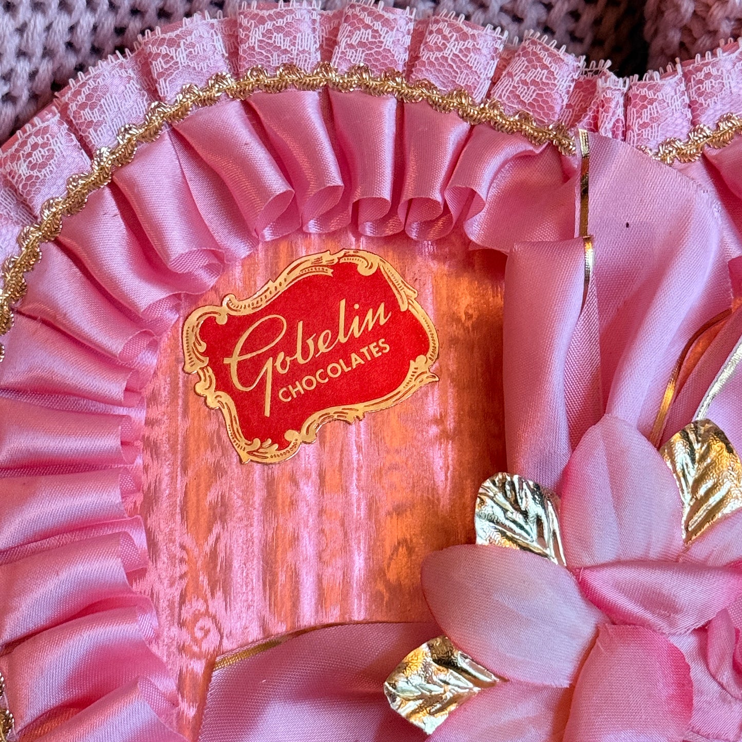Vintage Pink Valentine Chocolate Box