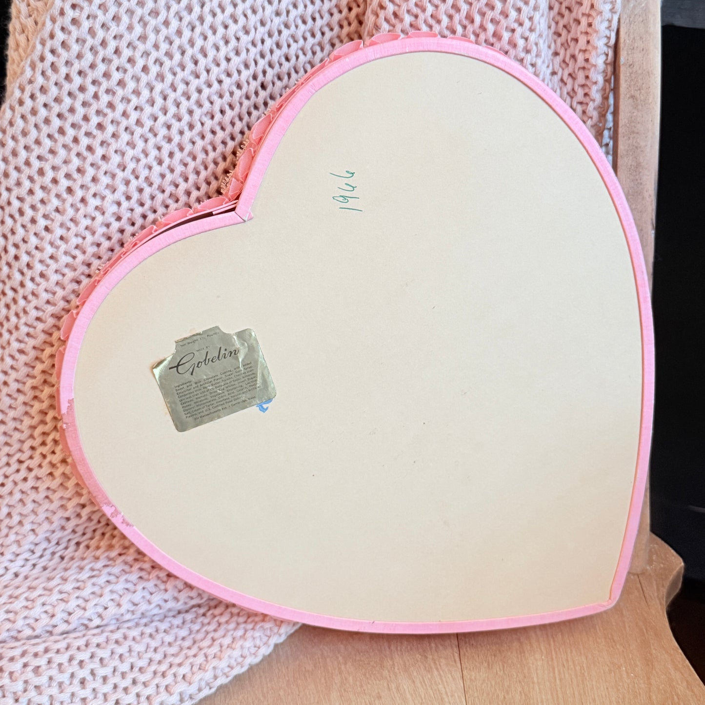 Vintage Pink Valentine Chocolate Box