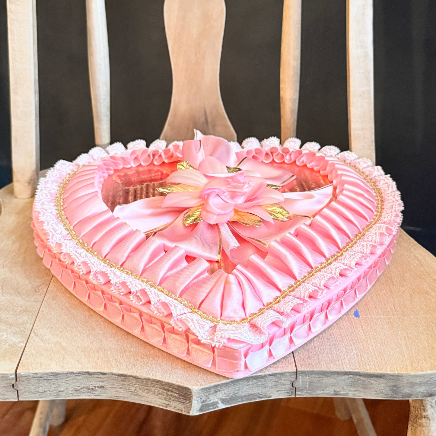 Vintage Pink Valentine Chocolate Box