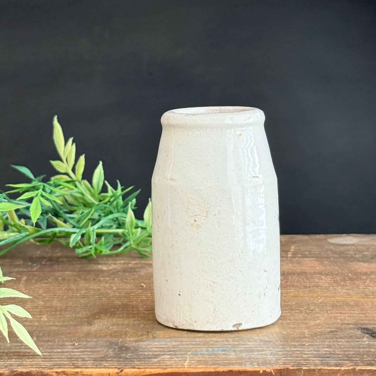 Ironstone Creamer with Birds + French Typography