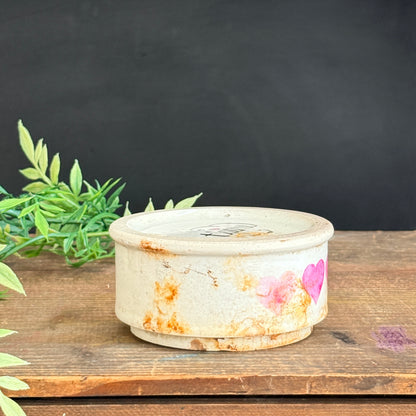 Ironstone Riser - Pink Hearts + Je t'aime