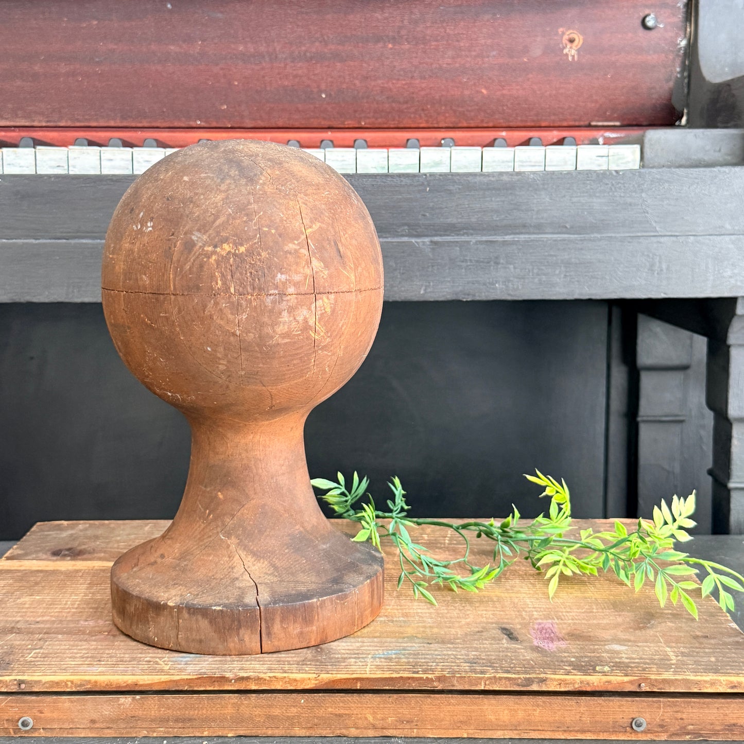 Antique Wooden Finial