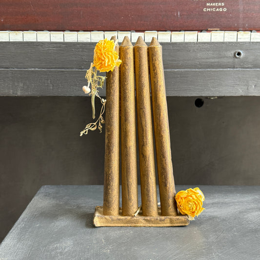 Primitive Candle Taper Mold Gold 