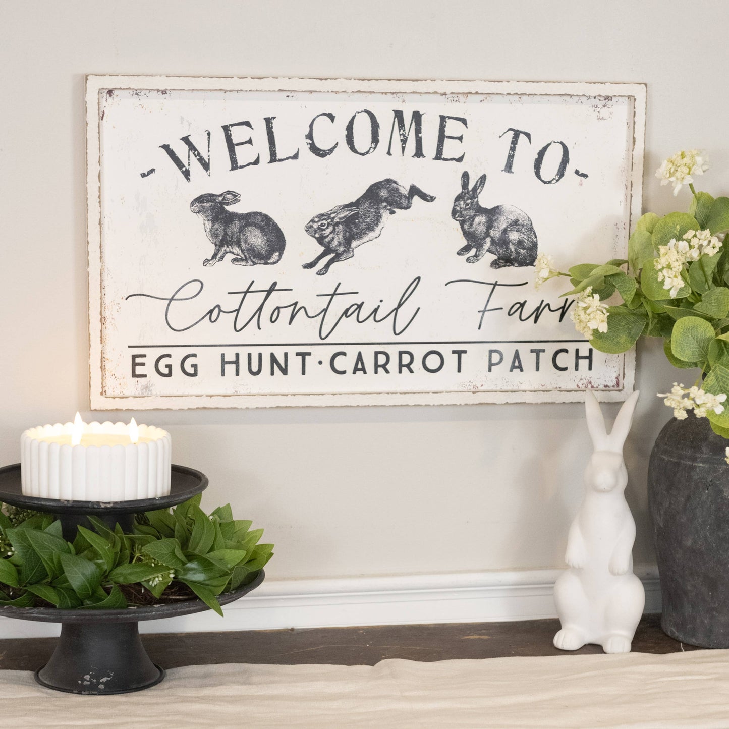 Cotton Tail Farm Sign