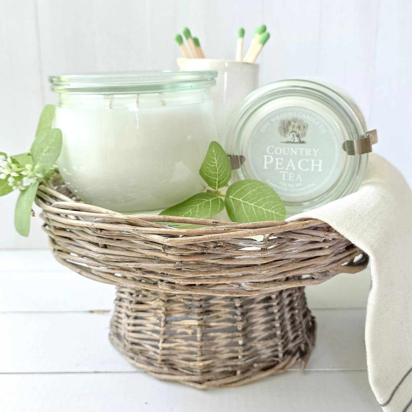 Country Peach Tea 9 oz. European Preserve Jar Candle