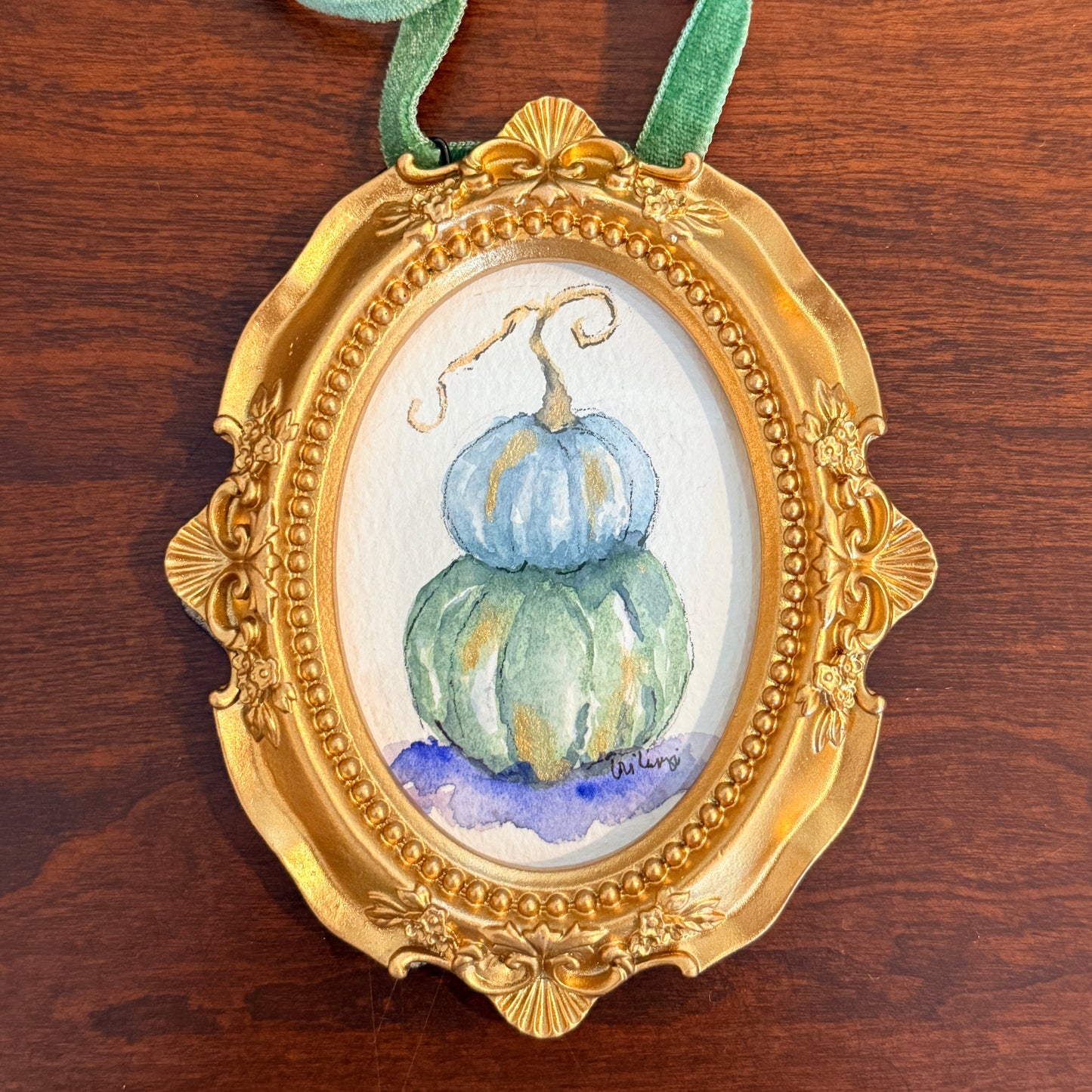 Heirloom Pumpkin Mini Watercolor