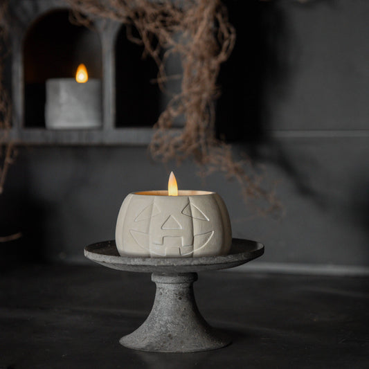 Jack-O-Lantern Candle-Cream