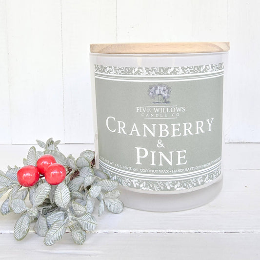 Cranberry & Pine 15 oz. Signature Tumbler Candle