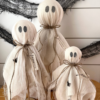 Rustic Halloween Ghost Set