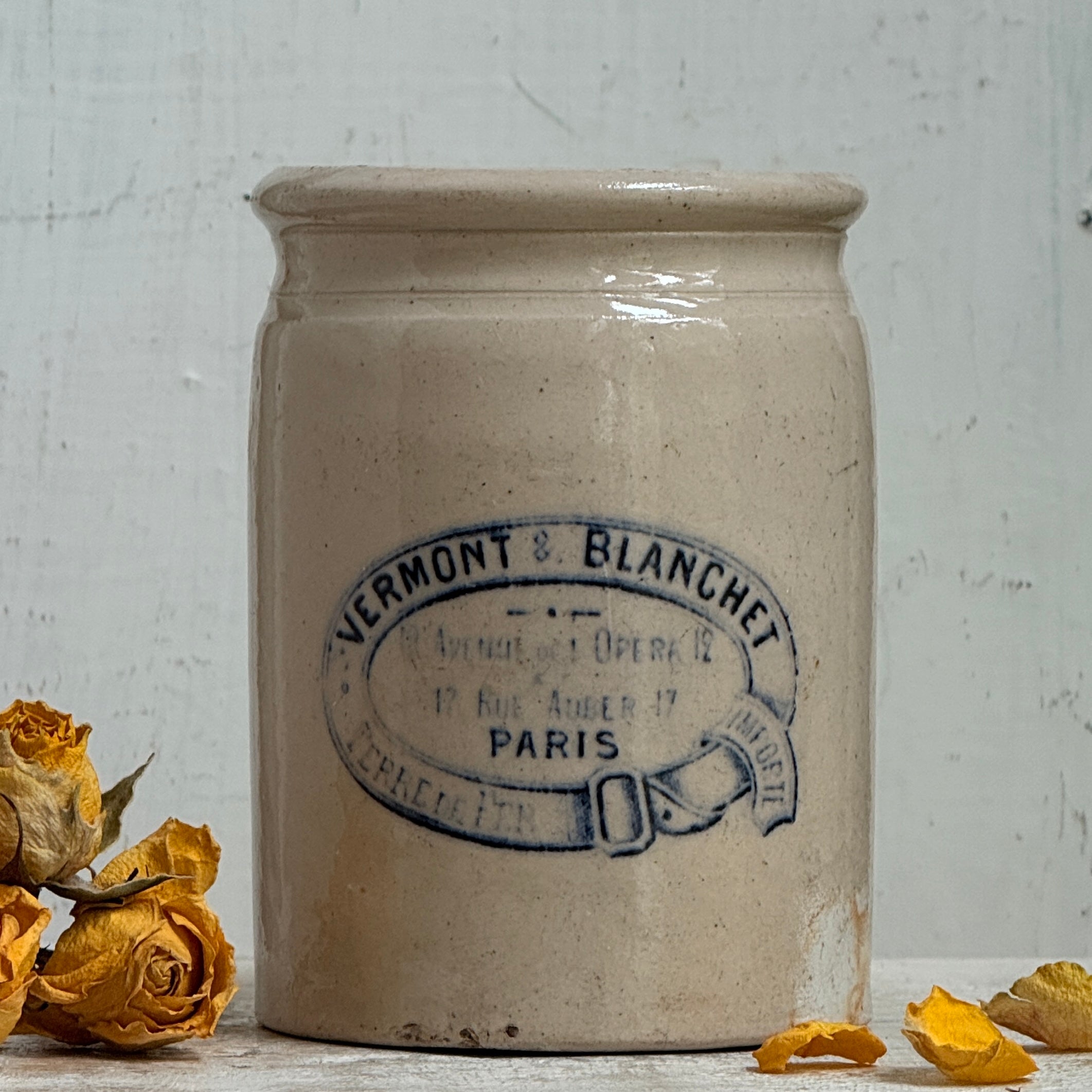 Vermont & Blanchet-Stoneware Crock