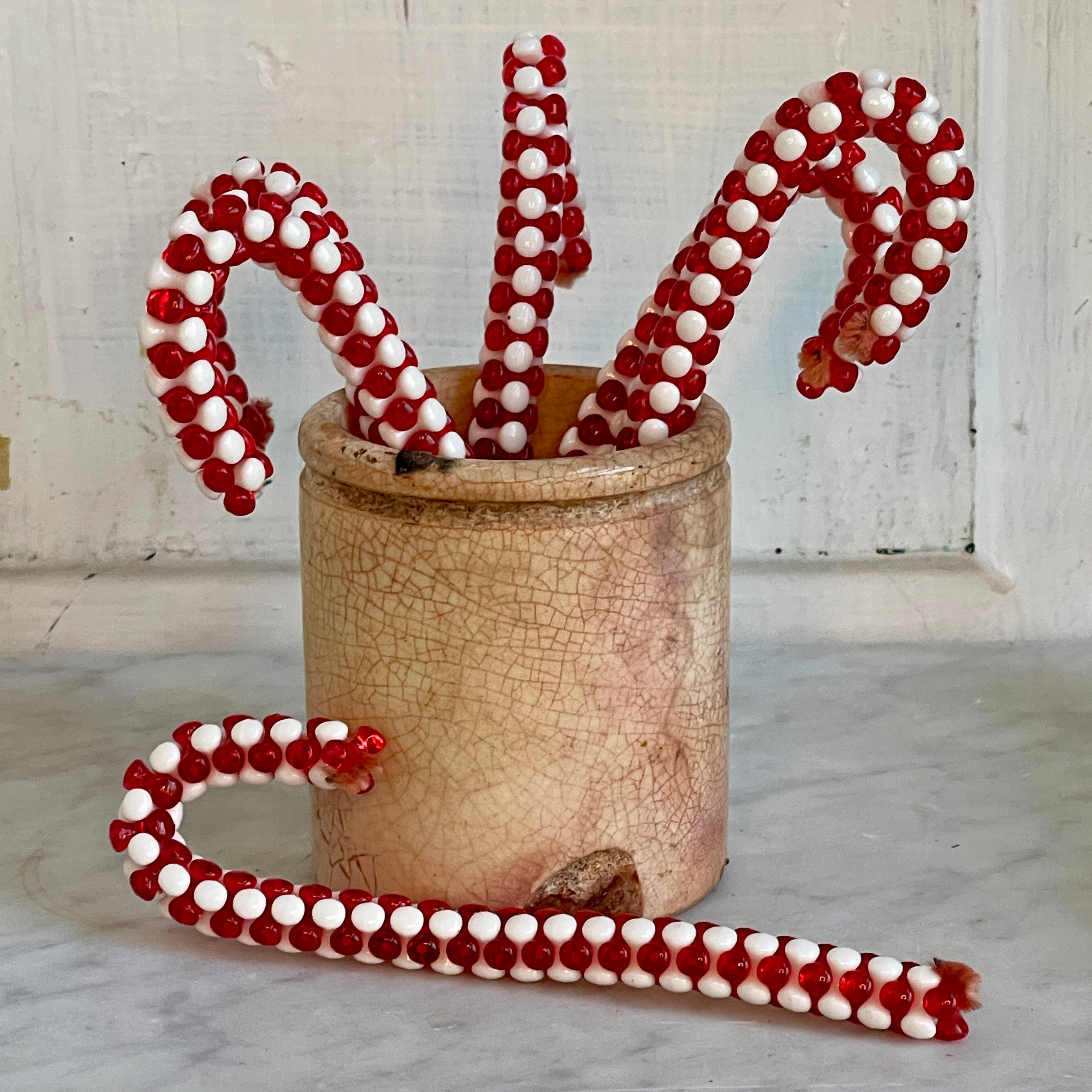 Vintage Candy Cane Ornaments – Fairy Dust and Rust