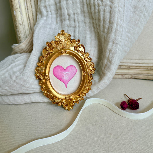 Conversation Heart Mini Watercolor - Heart & Soul