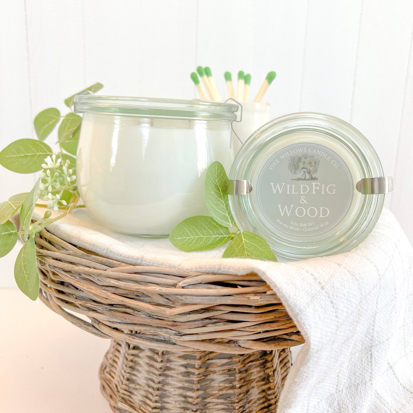 Wild Fig & Wood 9 oz. European Preserve Jar Candle