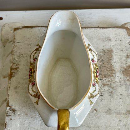 French Belclair Porcelain Gravy Boat