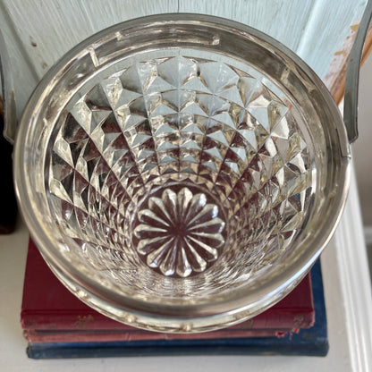 Vintage French Cut Glass Personal Ice Chiller