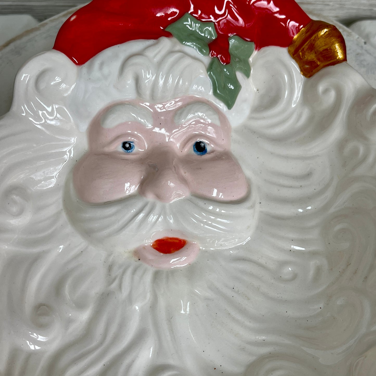 Vintage Ceramic Santa Dish