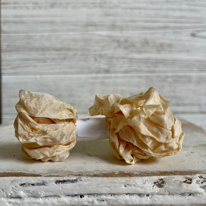 Crinkle Ribbon - Cream