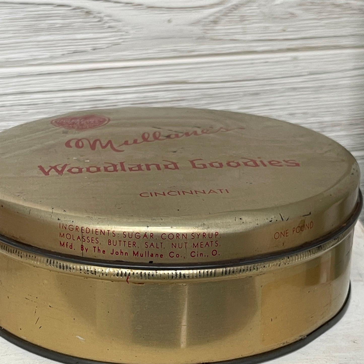 Gold Candy Tin - Mullane's Woodland Goodies