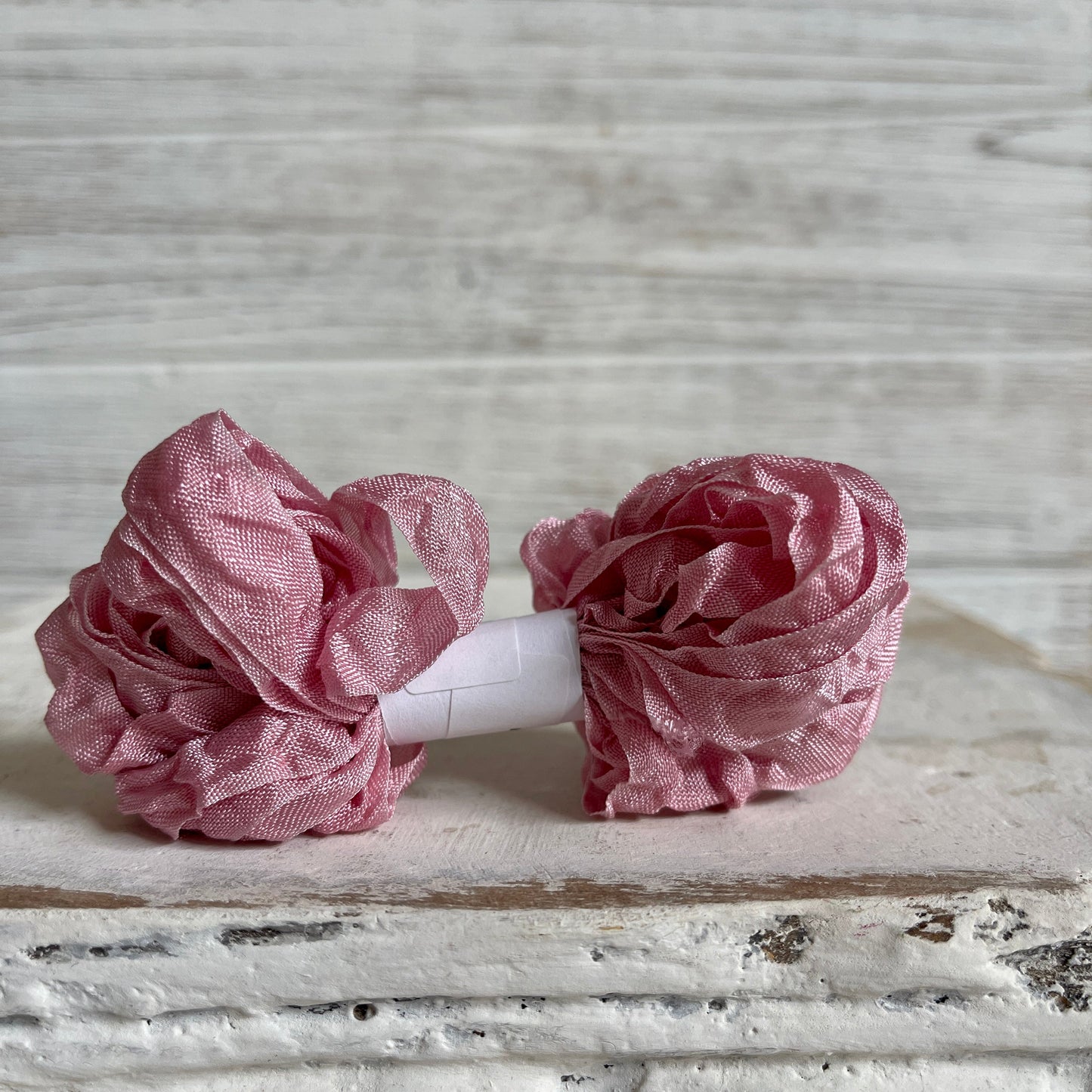 Crinkle Ribbon - Tea Rose