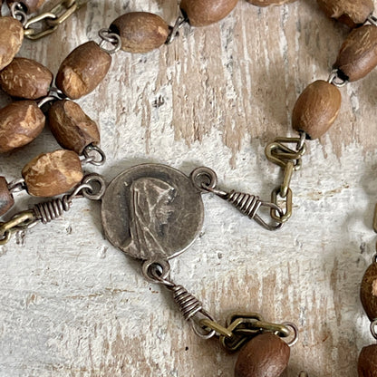 Wood Bead Rosary - Jerusalem